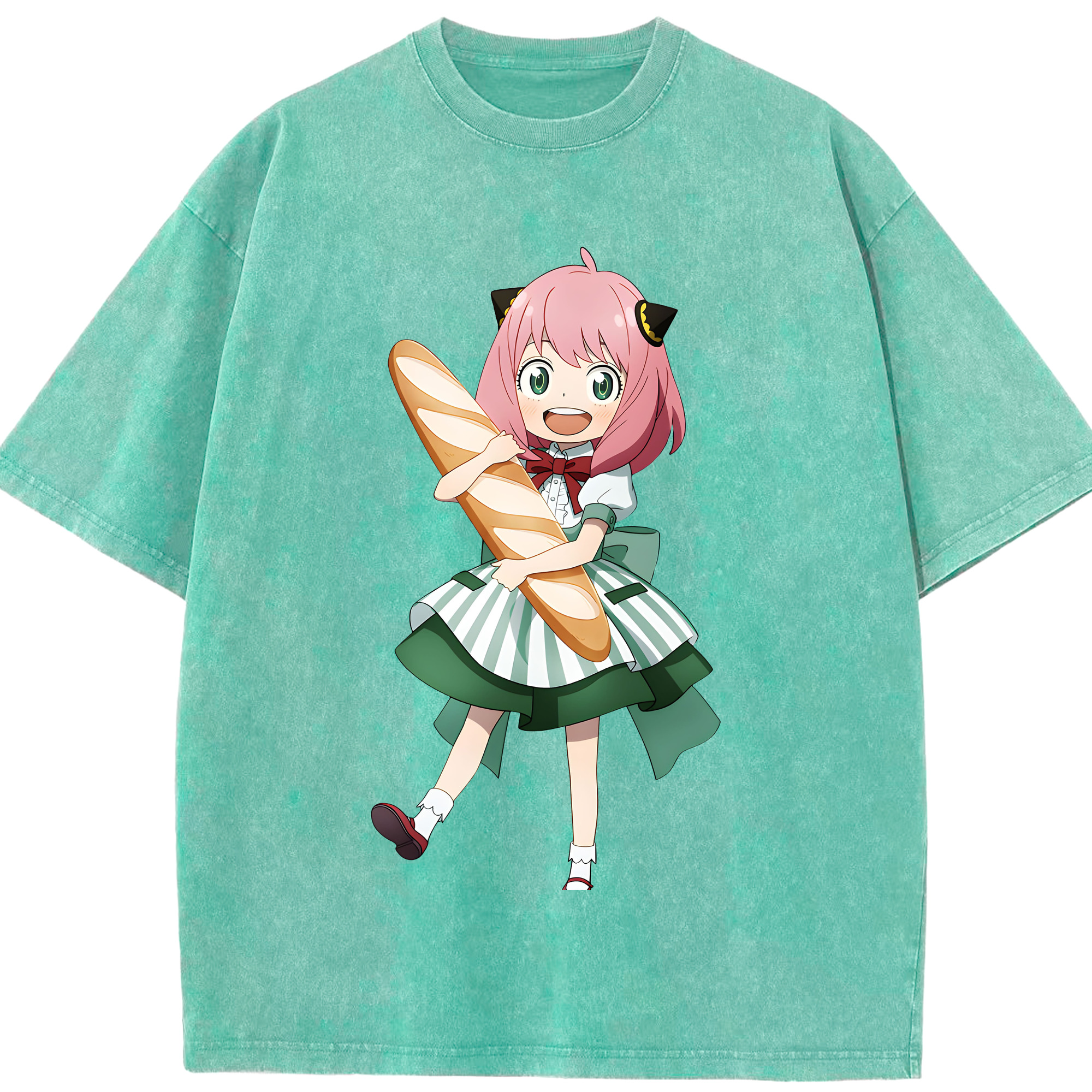 （画像用） SPY×FAMILY间谍家家酒 綿100% ヴィンテージ風 半袖Tシャツ（フロントプリント）